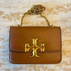 Tory Burch Style Brown & Gold Shoulder Purse